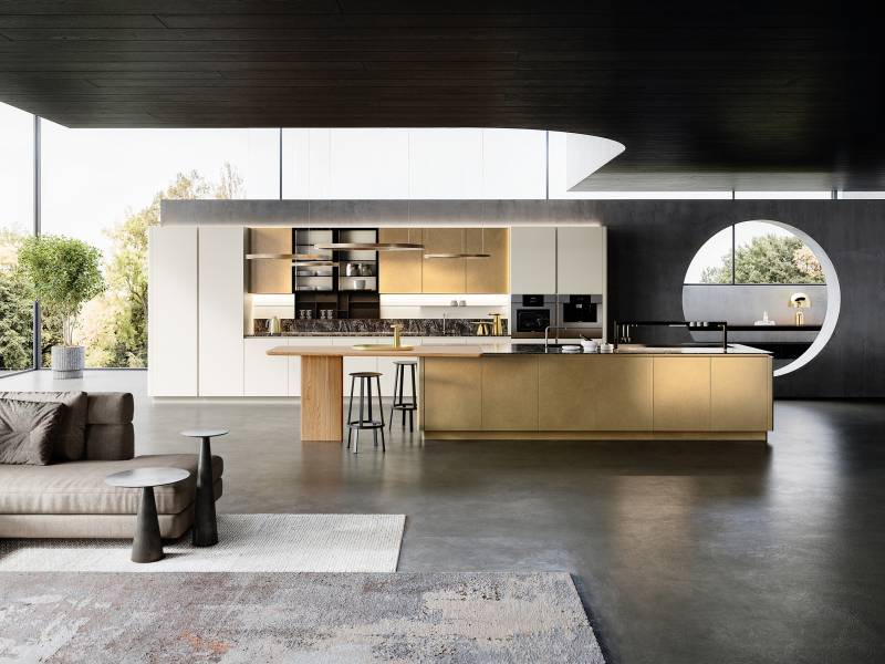 Cuisine italienne haut de gamme conçu entièrement sur mesure par notre showroom à côté de la Ciotat 13