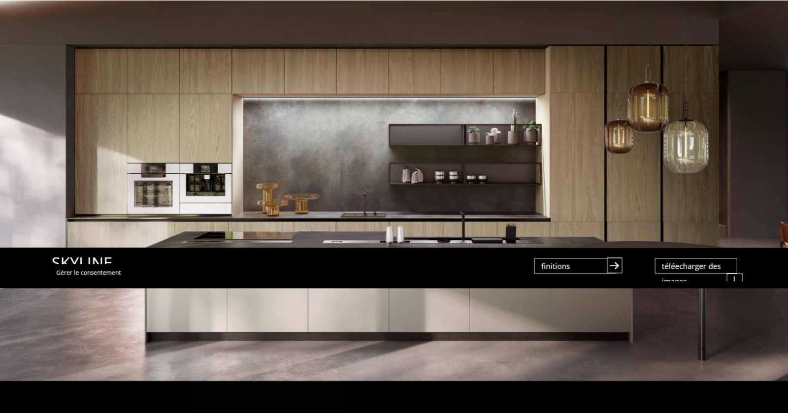 Photo d'un modèle de cuisine équipée design avec installation à Bandol dans le Var