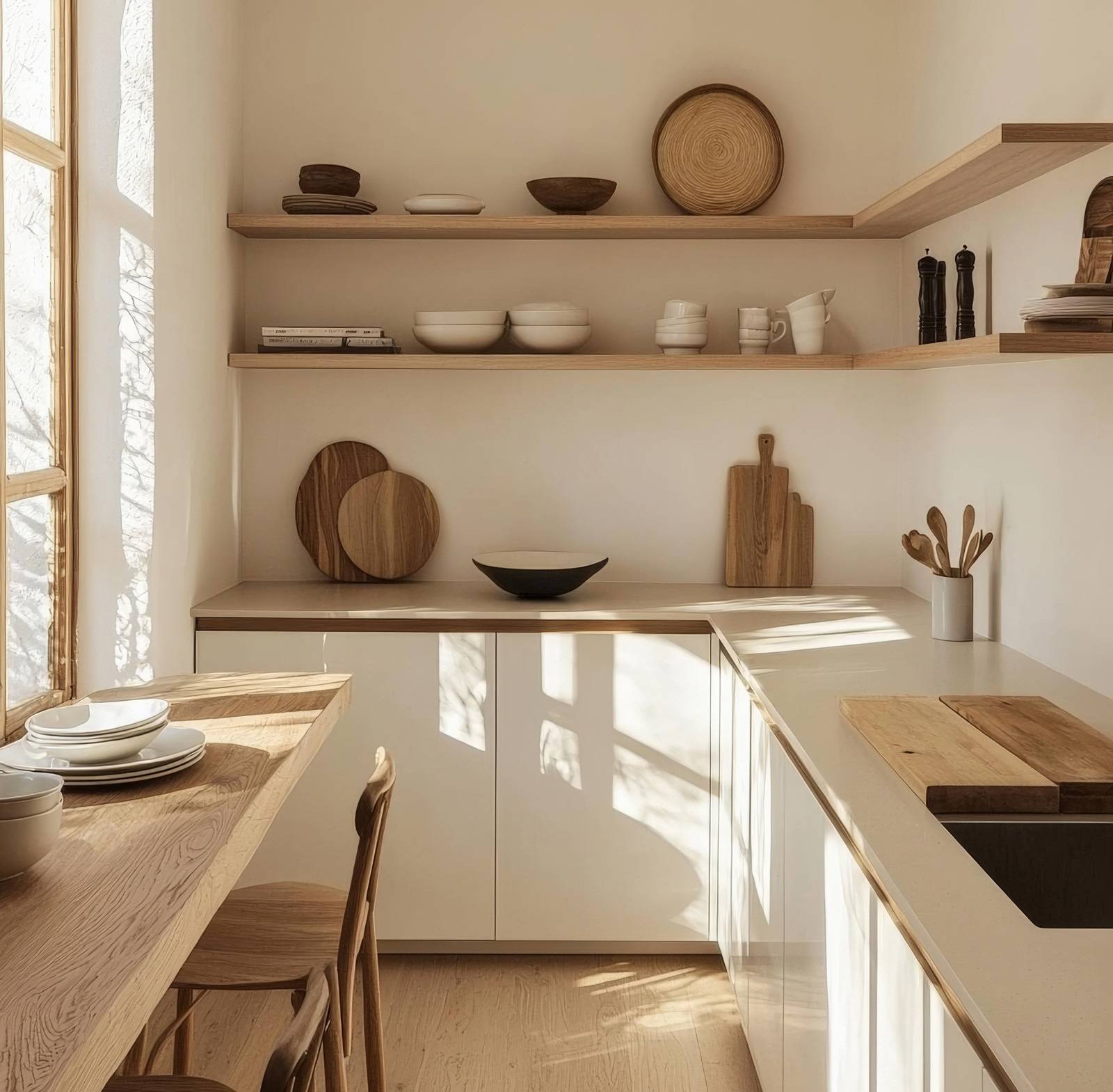 Transformation de cet espace intérieur avec une cuisine sur-mesure ChezSoiDesign à Saint-Cyr-sur-Mer