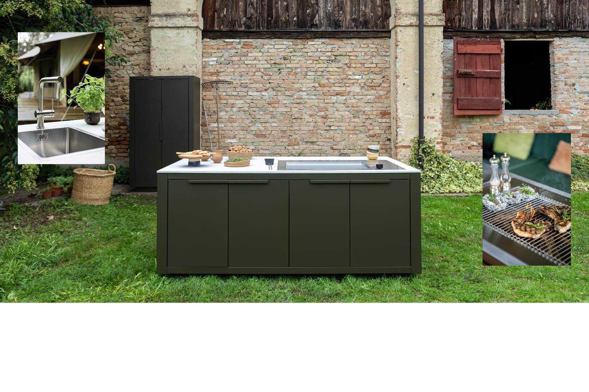 Cuisines italiennes OUTDOOR personnalisables et proposées par Chezsoidesign dans le Var à Saint-Cyr-sur-Mer