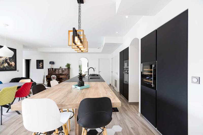 Cuisine haut de gamme italienne à la Cadière d'Azur aménagée sur mesure par ChezSoiDesign Var 83