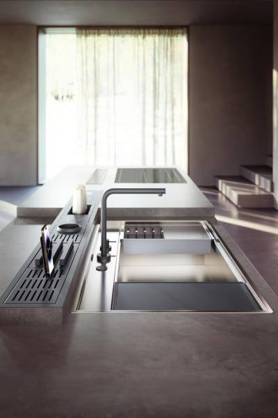 Exemple de conception sur mesure d'un modèle de cuisine équipée moderne à installer près de Bandol dans le 83