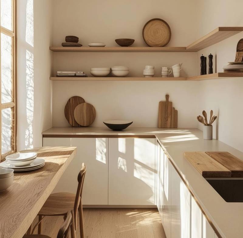 Transformation de cet espace intérieur avec une cuisine sur-mesure ChezSoiDesign à Saint-Cyr-sur-Mer